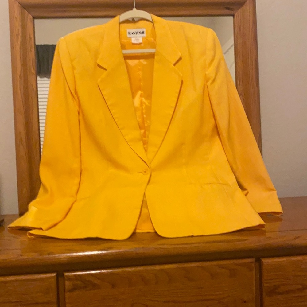 Yellow blazer size 12